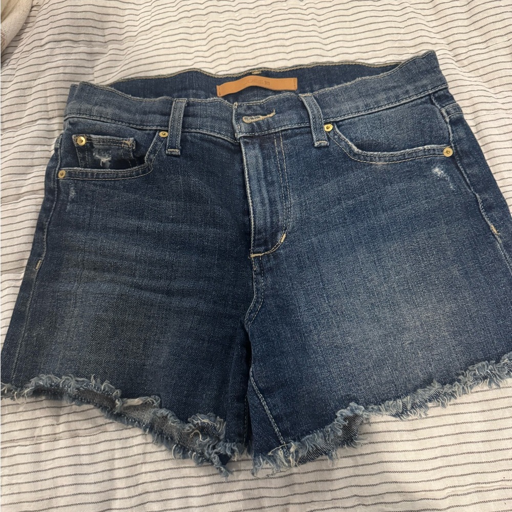 Denim cut off shorts